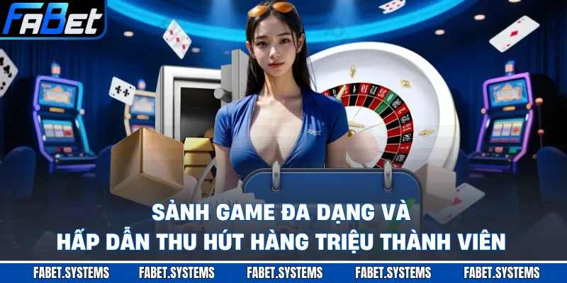 FABET 13 Sảnh game đa dạng và hấp dẫn thu hút hàng triệu thành viên